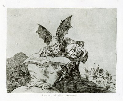 Contre le bien commun. Planche 71 de Les Désastres de la guerre, 1810-1820 - Francisco de Goya