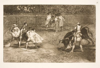 Un torero, assis sur les épaules d