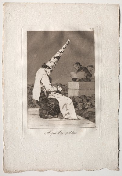 Ochenta Caprichos : Aquellos Polbos, 1793-1798 - Francisco de Goya