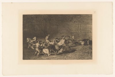 Picador poignardant un taureau - Francisco de Goya