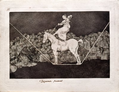 Folie précise de la série Los Disparates Follies, 1815-1819 - Francisco de Goya