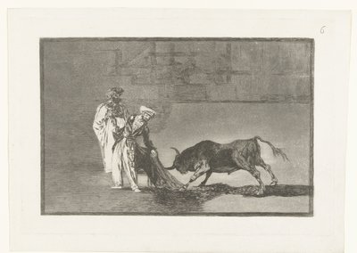 Toreros dans une arène (série: La Tauromachie) - Francisco de Goya