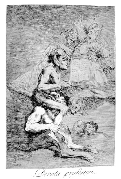 La Profession dévote, 1799 - Francisco de Goya