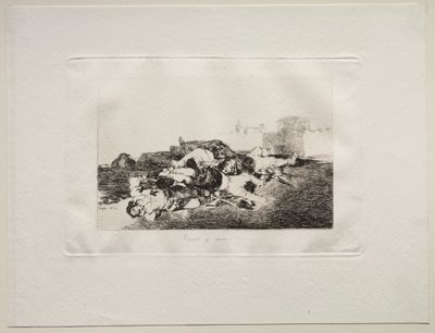 Les horreurs de la guerre : Encore pire, 1810 - Francisco de Goya