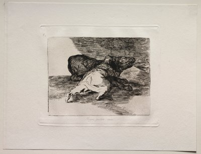 Les horreurs de la guerre : Il en tire quelque chose - Francisco de Goya