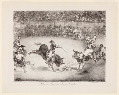 Le célèbre Américain, Mariano Ceballos : Les taureaux de Bordeaux - Francisco de Goya