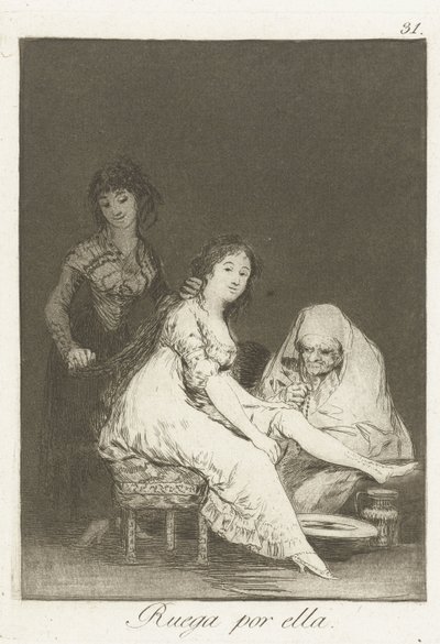Elle prie pour elle - Francisco de Goya