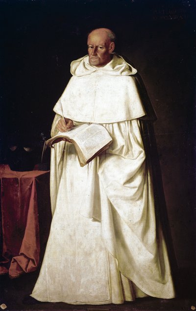 Peintures pour la bibliothèque de la Merced Calzada à Séville : frère Hernando De Santiago - Francisco de Zurbaran