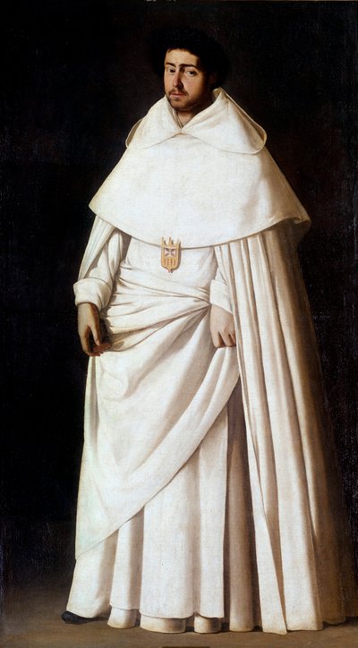 Portrait de moine mercédaire (Ordre de Notre-Dame de la Merci) - Francisco de Zurbaran