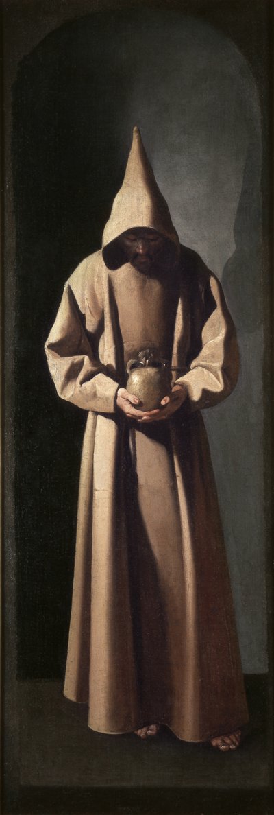 Saint François contemplant un crâne, vers 1635 (huile sur toile) - Francisco de Zurbaran