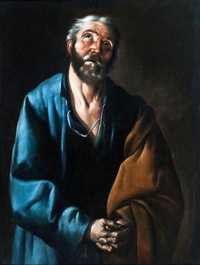 Espagnol :  Las lágrimas de San Pedro Larmes de St Pierre - Francisco de Zurbaran