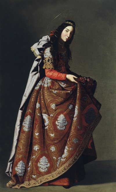 Espagnol : Santa Casilda Saint Casilda - Francisco de Zurbaran