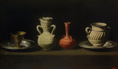 Nature morte avec quatre récipients - Francisco de Zurbaran