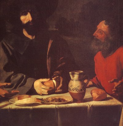 Le repas à Emmaüs - Francisco de Zurbaran
