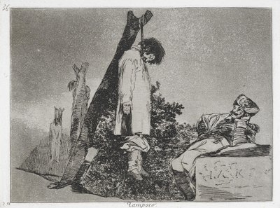 Non (dans ce cas) non plus (Tampoco) de la série Les Désastres de la guerre (Los Desastres de la Guerra) - Francisco de Goya