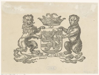 Vignette avec les armoiries de la ville de Berne - Franciscus Johannes de Hondt