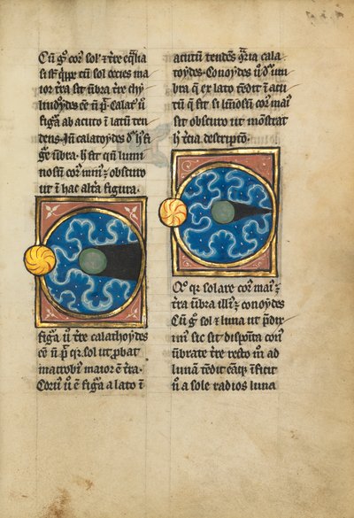 Deux diagrammes avec le Soleil et la Lune - Franco Flemish School