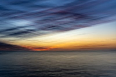 Coucher de soleil éthéré sur l