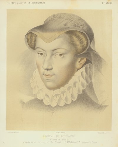 Louise de Lorraine, épouse du roi Henri III de France - Francois (after) Clouet