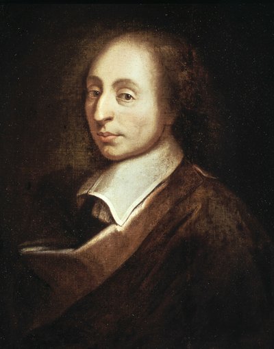 Portrait de Blaise Pascal - peinture de François Quesnel - Francois (after) Quesnel