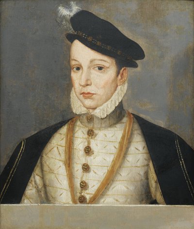 Portrait du roi Charles IX de France (1550-1574) - Francois (school of) Clouet