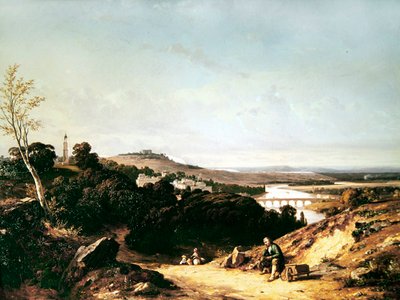 Saint-Cloud et la lanterne de Démosthène, 1837 - Francois Antoine Leon Fleury