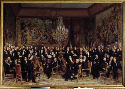 Soirée au Louvre avec le comte de Nieuwerkerke - François Auguste Biard