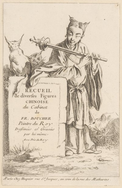 Collection de personnages chinois variés - François Boucher