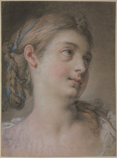 Tête de femme tournée vers la droite - François Boucher