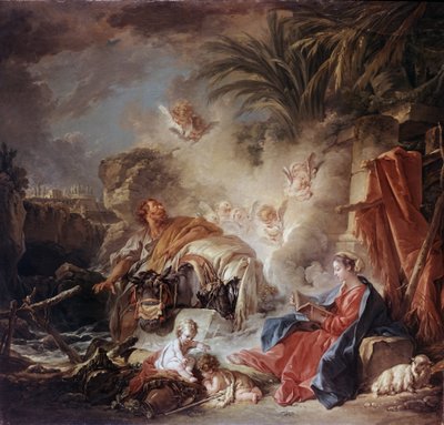 Le repos lors de la fuite en Égypte - François Boucher