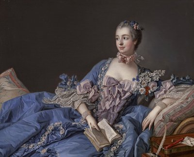 Madame de Pompadour (Jeanne-Antoinette Poisson; 1721-1764) - François Boucher