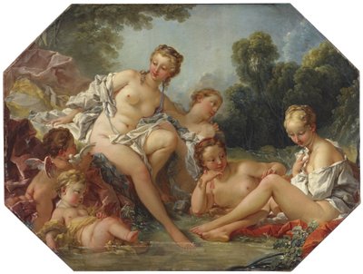 Vénus au bain, entourée de nymphes et de cupidons - François Boucher