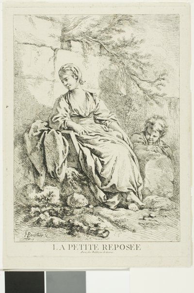 Jeune femme se reposant - François Boucher
