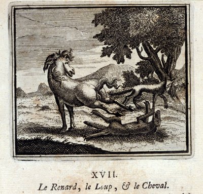 Le renard, le loup et le cheval - Francois Chauveau