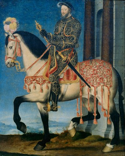 Portrait de François Ier de France à cheval - François Clouet