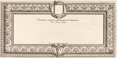 Page de Titre pour "Divers Paysages Italiens" de Callot - Francois Collignon