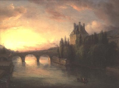 Vue de la Seine - Francois Edme Ricois