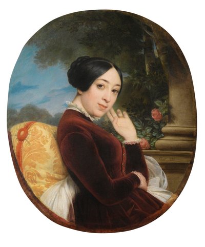 Portrait de la chanteuse et compositrice Pauline Viardot, 1844 - Francois Edouard Picot