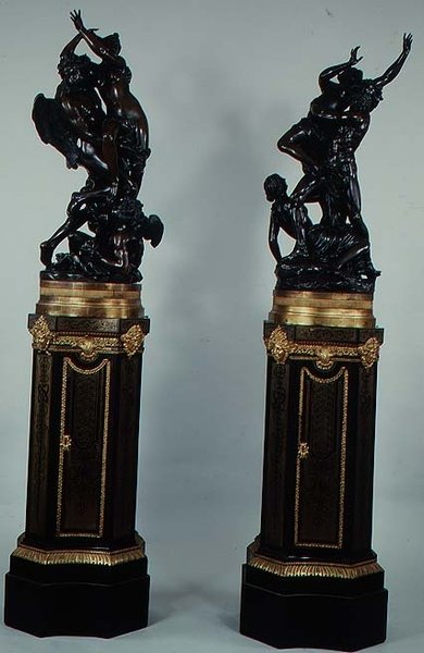 Le viol de Proserpine, bases attribuées à Boule, vers 1693-1710 - Francois Girardon