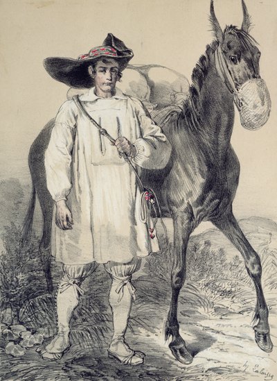 Travailleur du sel de Batz - Francois Hippolyte Lalaisse