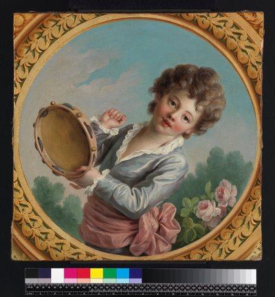 Enfant avec un tambourin, 1772 - Francois Hubert Drouais
