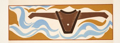 Illustration graphique de Prométhée Enchaîné par Eschyle, pub. 1941 - Francois Louis Schmied