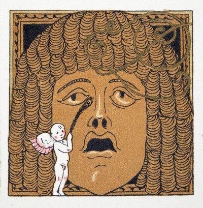 Nez chatouillé par Cupidon, de Personnages de Comédie, 1922 - Francois Louis Schmied