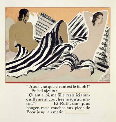 Ruth reposant aux pieds de Boaz, de 
