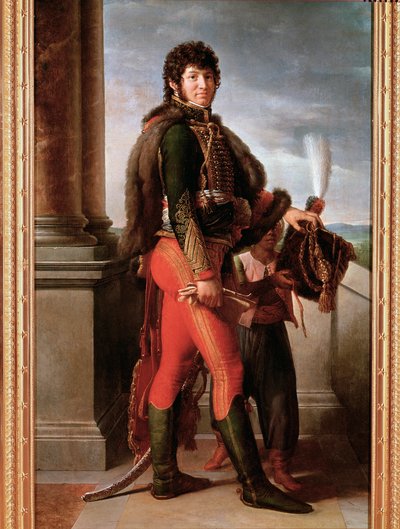 Portrait de Joachim Murat en uniforme de hussard (détail) - Baron François Pascal Simon Gérard