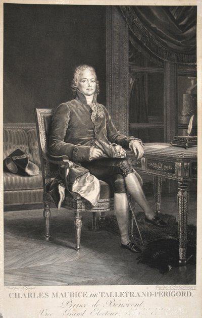 Charles Maurice de Talleyrand-Périgord, Prince de Bénévent, Vice Grand Électeur, pub. 1809 - Francois Pascal Simon Gerard