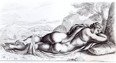 Hermaphrodite dans les Jardins Borghese, vers 1653 - Francois Perrier