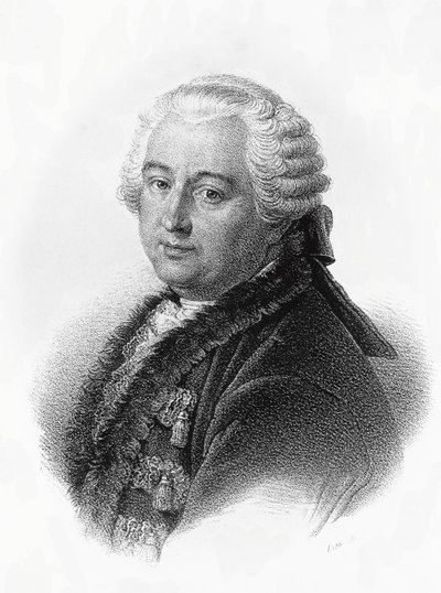 Portrait de Claude-Adrien Helvétius (1715-1771), écrivain et philosophe français - Francois Seraphin Delpech