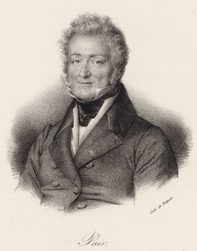 Portrait du compositeur Ferdinando Paer 1771-1839, 1830 - Francois Seraphin Delpech