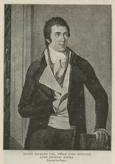 Henry Richard Fox, troisième Lord Holland - Francois Xavier Fabre